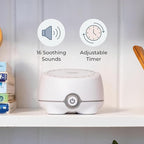 Yogasleep Whish White Noise Sound Machine, 16 Natural & Soothing Sounds, Volume Control for Baby & Adults, Get Office Privacy, Concentration, Sleep Aid, Compact for Easy Travel, Essentials for Nursery