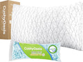 CushyOasis Shredded Memory Foam Pillows, Bed Pillows for Sleeping, Standard Size Pillows, Cooling Pillow, Stomach and Back Sleepers with Removable Washable Pillowcase (Standard*2)