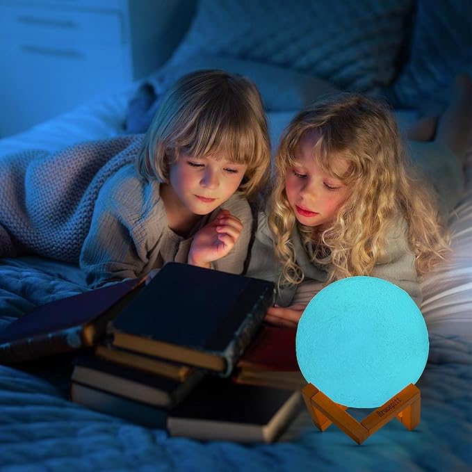 Moon Lamp Galaxy Lamp Upgraded Timing 5.9 Inch 16 Colors 3D Moonlight Galaxy Light,Moon Night Light for Adults,Kids Lamp Moon Gifts for Women Girls Boys Bedroom