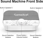 Portable Sound Machine - White Noise Machine for Sleeping & Privacy - 38 Non-Looping Sounds with Dual Speakers Timer Memory - USB Sleep Therapy Machine for Baby Kids Adults Home Office