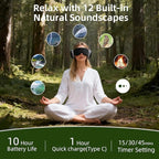 3D Bluetooth Sleep Mask with Voice Control,Eye Mask Headphones for Women Men 100% Pressure-Free & BlockOut,Wireless Cotton Mask for Side Sleepers Travel