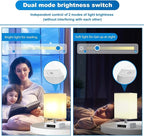 Sunrise Alarm Clock Wake Up Light - 3 Color LED with Sound & Light Awakening, Bioclock Adjustment & APP Control, Square Linen Shade for Bedroom Bedside