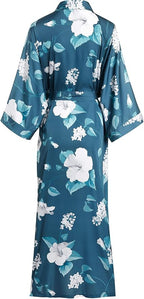 Aensso Long Soft Lightweight Silky Kimonos Robes for Women, Luxury Japanese Floral Womens Kimono Robe