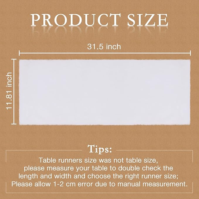 duduta White Faux Fur Dresser Runner, Soft Fluffy Coffee Table Runner Nightstand Cover Spring Easter Home Decor 11.8 in x 31.5 in