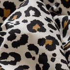 CLOTHKNOW Black Leopard Print King Size Comforter Set 3Pcs Cheetah Bedding Comforter Sets Black White Brown Bedding Sets with 2 x Pillowcases