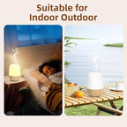 SEEDSEEL 150ML Cordless Essential Oil Diffuser, Built-in 6000mAH Rechargeable Battery, 7-Hour Runtime, 7 LED Color Changing Lights, Portable Aromatherapy Diffuser for Home,Office,Outdoor