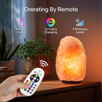 pursalt Himalayan Salt Lamp - 9-11 Inch 11-15 lbs, Natural Pink Large Salt Rock Lamp with Remote Control, 16 Color-Changing LED, USB-Powered Night Light for Home, Office, Bedroom, Yoga Decor
