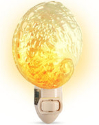 Nautical Crush Trading Seashell Night Light – Beach Night Light with Pearled Abalone – Shell Light for Bathroom – Sea Shell Lamp – Seashell Lamp Plug Into Wall