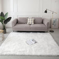 White Faux Fur Sheepskin Rug 6x9 Fuzzy Fur Rug Fluffy Carpet for Living Room Bedroom Luxury Room Decor, Washable Large Area Rugs for Kids Room Nursery Playroom