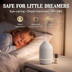 Essential Oil Diffuser, 2Pack, 100ml Aromatherapy Diffuser, Mini Ultrasonic Diffuser for Essential Oil, Home, Office, Cool Mist Humidifier with 7 Led Light, Auto Shut-Off, White