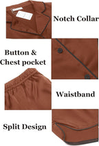 Ekouaer Womens Silk Satin Pajamas Set Short Sleeve Sleepwear Button Down Loungewear 2 Piece Pjs Shorts Set S-5X Plus Size