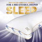 Royal Therapy King 2-Pack Memory Foam Pillow, Adjustable Shredded Odor-Free Pillow for Neck & Shoulder Pain Relief, Support for Back, Stomach, Side Sleepers BioForm