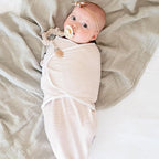 Ely's & Co. Adjustable Swaddles for Newborn, Baby Swaddles 0-3 Months, Swaddle Sack for Baby Girl, 100% Cotton, 2 Pack (Pink Tulip)