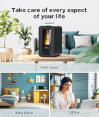 BREEZOME 6L Humidifiers for Bedroom, Cool Mist Top Fill Humidifier with Aroma Diffuser, Humidistat, Night Light, 50H Runtime, Quiet Ultrasonic Humidifiers for Home Large Room, Baby Nursery, Plants