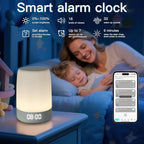 Teen Sound Machine White Noise Machine with 32 Soothing Sounds, Bluetooth Speaker Alarm Clocks for Bedrooms with Wake up Light, Night Light for Kids, Gifts for Teenage Girls Boys Women