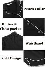 Ekouaer Womens Silk Satin Pajamas Set Short Sleeve Sleepwear Button Down Loungewear 2 Piece Pjs Shorts Set S-5X Plus Size