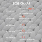 YnM Knitted Weighted Blanket, Hand Made Chunky Knit Weighted Throw Blanket for Sleep or Home Décor, Rest and Relax in Style Handmade Weighted Blankets (White, 80''x87'' 25lbs)