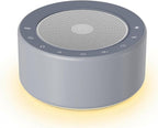 Kipcush White Noise Machine with Night Light – Nursery Sound Machine with Soft Non-Glare Lamp, 30 Soothing Sounds, 8 Color Lights, Up to 8-Hour Timer for Baby & Adults