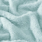 CYMULA Knit Throw Blanket for Couch Sky Blue - Super Soft Lightweight Plush Fuzzy Fluffy Cozy Blankets and Throws for Sofa Bed, 50 x 60 inches