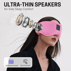 Aurya Sleep Mask with Bluetooth Headphones, 3D Eye Mask for Sleeping, 5.4 Wireless Sleeping Headphones with Ultra-Thin HD Stereo Speaker for Side Sleeper, Office Nap, Air Travel, Meditation