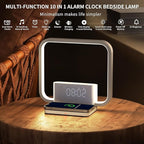 RETEYUNG Sunrise Alarm Clock for Heavy Sleepers,Touch Desk Lamps for Nightstand with Wireless Charger Station for iPhone/Samsung,Sound Machine,Wake Up Light/Snooze/Timer/10 Natural Sounds/3 Dimmable