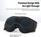 Sleep Mask with Bluetooth Headphones,3D Sleep Mask Wireless Music Eye Mask for Side/Supine Sleepers, with Slim Stereo Speakers,Bluetooth Sleep Headphones,Perfect for Sleeping,Gifts for Women/Men Grey