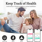 Smart Ring for Women Men, Health Tracker with Heart Rate/Blood Oxygen/Blood Pressure/Sleep Monitoring/Step Counting, IP68 Waterproof Fitness Ring, No App Fees for iPhone & Android (Green, 7#)