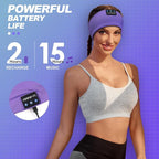 LC-dolida Sleep Headphones Bluetooth 5.4, Headband Headphones Earphones Wireless, Sleep Mask for Sleeping, Sports, Gifts, Workout, Jogging, Yoga,Insomnia, Air Travel, Meditation