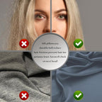 Silk Pillow Cases 2 Pack Soft Breathable and Sliky King Size Pillow Cases Set of 2,Natural Mulberry Silk Pillowcase Set of 2 for Hair and Skin with Hidden Zipper (Space Grey,20"X 36",2pcs)