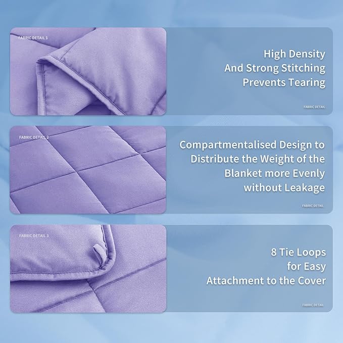Topcee Weighted Blanket (25lbs 88"x104" Cal King Size) Soft Cooling Heavy Blanket Sleeping, Apply to 240-260 lbs Body, Thick Breathable Blanket with Glass Bead, Easy Care