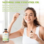 EVOKE OCCU Pure Lime Essential Oil for Diffuser, Aromatherapy, Hair and Candles Making - 4 Fl Oz