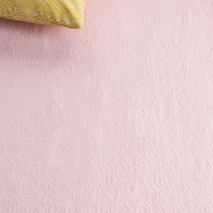 SAFAVIEH Washable Rug Faux Rabbit Fur Shag Collection - 2'3" x 8' Runner, Pink, Slip Resistant & Easy Cleaning, Ideal for Living Room, Hallway, Foyer, Nursery, Bedroom, Boys & Girls Room (FRF100U)
