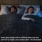 Weighted Blanket for Adults 20lbs, 78"x86", King Size Cooling Heavy Throw Blanket for 130-220lbs, Microfiber Soft Thick Big Blankets Weighted Comforter Breathable Gift for Sleeping, Grey