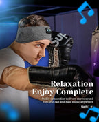Navly Sleep Headphones, 12Hrs Sports Headband with Soft Cozy Earbuds Comfortable, Headphones Headband with Ultra-Thin HD Stereo Speakers Perfect for Workout,Running,Yoga,Travel