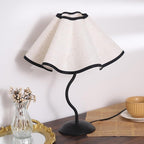 WSYEAR 3 Color Bedside Nightstand Lamp for Living Room and Bedroom - Traditional Tall Retro Desk Lamp with Black Base for Kids Reading