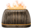 SOULORIGIN Essential Oil Diffuser, Flame Effect Aromatherapy Diffuser with 7-Color LED Lights & Auto Shut-Off, Ultrasonic Diffusers for Home, 120ml Samll Scent Diffuser for Essential Oils - Gold