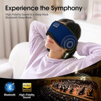 LOVE EYE Sleep Headphones Bluetooth 5.4 Sleeping Eye Mask Wireless Music Earphones with HD Speakers for Side Sleepers Total Blackout Cotton Mask for Travel, Home, Office, Unique Gifts