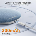 Kinglucky Pillow Speaker for Sleeping, Mini Bluetooth Speaker Under Pillow with Built-in Pink Noise White Noise Sound Machine for Sleeping, Headphone-Free Sleep Speaker for Side Sleeper Blue