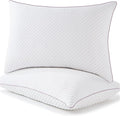 Pillows Queen Size Set of 2 Cooling Shredded Memory Foam Pillows 2 Pack for Sleeping for Side Back Stomach Sleepers