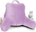 Clara Clark Reading Pillow for Kids & Teens with Shredded Memory Foam, Backrest Pillows for Reading, Watching, and Gaming, Use on The Couch, Bed, or Floor, Adjustable Support, Washable Cover Lavender