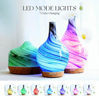 Porseme 150ml Essential Oil Diffuser Glass Color Changing Aroma Air Diffusers Aromatherapy Ultrasonic Cool Mist Humidifier 6 Running Hours Waterless Auto-Off for Sleeping, Yoga, Office, Spa (Ink)