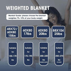 yescool Weighted Blanket for Adults (12 lbs, 60” x 80”, Grey) Cooling Heavy Blanket for Sleeping Perfect for 110-130 lbs, Queen Size Breathable Blanket with Premium Glass Bead, Machine Washable