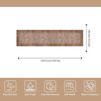 3x12 ft Non Skid Hallway Runner Rug - Kitchen Runner Rug with Rubber Backing Low Pile Thin Carpet Runners for Kitchen Entryway Bathroom,Modern Abstract Neutral（Warm Taupe,3x12）