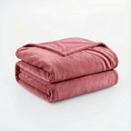 Fleece Blanket Full/Queen - 80x90 Inch Lightweight & Buttery-Soft Throw for Bed, Sofa, Camping | 300GSM Cloud-Touch Microfiber | Cozy Essentials for Travel & Movie Nights, (Dusty Rose)