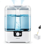 CHIVALZ Humidifiers for Bedroom Large Room Home, 6L Cool Mist Humidifier for Baby and Plant, Oil Diffuser, Top Fill Humidifier with Night Light, Quiet 26dB, Up to 50H, White 1Pack