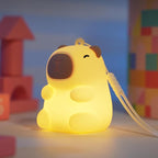 Mini Capybara Night Light, 7 Colors Dimmable Bedside Lamp, Touch Control Night Lamp, Used for Camping Party Room Decor (Mini Capybara)