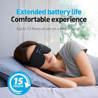 3D Sleep Mask with Bluetooth Headphones, Bluetooth Wireless Music Eye Mask, Sleeping Headphones for Side Sleepers, Sleep Mask with Bluetooth Headphones Ultra-Thin Stereo Speakers for Men&Women