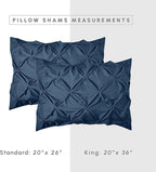 Elegant Comfort 8-Piece Pinch Pleated Comforter Set - All Season Complete Bed in a Bag, Includes 4pc Smart Sheet Set, Bed Skirt, Comforter, Matching Pillowcases and Shams, King/Cal King, Sapphire Blue