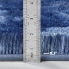 Deerhoo Large Shag Area Rugs 5 x 8, Plush Fuzzy Rugs for Living Room, Ultra Soft Fluffy Furry Rug for Bedroom, Indoor Carpet Nursery Rugs for Kids Room Home Decor, Tie-Dyed Navy Blue