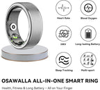 Smart Ring for Women Men,Fitness Ring with 24/7 Activity Tracking,Stress,Sleep Monitoring,No APP Subscription Fees,Compatible with iOS & Android, HarmonyOS Silver, 10#